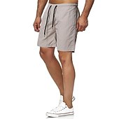 cheap Men&#039;s Swimming Shorts-Men&#039;s Board Shorts Swim Shorts Swim Trunks Beach Shorts Drawstring Elastic Waist Print Solid Color Print Quick Dry Outdoor Knee Length Daily Beach Hawaiian Chino Grass Green Black Micro-elastic