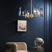 cheap Chandeliers-LED Pendant Light Crystal Chandelier Unique Design Copper Nordic Style 4 6 8 12 Heads 220-240V 110-120V
