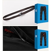 economico Pantaloni e pantaloncini-Per uomo Pantaloni convertibili Pantaloni da escursione Estate Esterno Impermeabile Traspirante Asciugatura rapida Multi Pocket Pantalone / Sovrapantaloni Pantaloni Vita elastica Verde militare Cachi