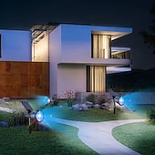 billiga Markbelysning-utomhus solvägglampor ip65 vattentät gräsmarklampa rgb byte 4 ledade pärlor landskapspotljus trädgård gräsmatta trädgård dekoration utomhusljus