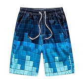 billige svømmeshorts for menn-Herre Surfeshorts Badeshorts Sommershorts Strandshorts Snorer Elastisk midje Grafisk Komfort Pustende Kort Avslappet Daglig Strand Mote Gatemote 1 2 Mikroelastisk