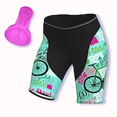 abordables Pantalones, shorts y faldas de mujer-Mujer Graphic Estampado Letra y Número Pantalones cortos de ciclismo de carretera Pantalones cortos bicicleta Culotte Ciclismo Bicicleta Bermudas Pantalones MTB Bicicleta Montaña Ciclismo Carretera