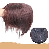 baratos Extensões de cabelo com gancho-Mulheres Cabelo Humano Topetes Liso Fabrico à Máquina Macio / Festa / Feminino Festa / Noite / Roupa Diária / Férias