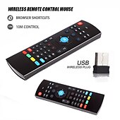 Недорогие Приставки TV Box-заводская розетка mx3-a беспроводная 2,4 ГГц воздушная мышь мини-клавиатура мини-размер новинка 81 шт. клавиши мышь умный голосовой пульт дистанционного управления радиочастотная беспроводная