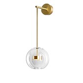 economico Luci da parete-Lampada da parete a led luce da comodino camera modello nordico bolla camera da letto camera da letto lampada da parete palla di vetro camera da letto lampada da comodino