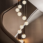 voordelige Unieke kroonluchters-kroonluchter led hanglamp globe ontwerp cluster ontwerp koper formele stijl moderne 10 15 20 heads 220-240v 110-120v