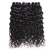 cheap 3 Bundles Human Hair Weaves-3pcs Water Wave Human Hair Bundles 8-28inch Human Hair Weave Bundles Wigs Brazilian Human Hair Extensions For Women