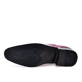 preiswerte Oxford-Schuhe-Oxford-Schuhe für Herren aus glänzendem rosa Lacklederimitat – auffällige Abendschuhe für Partys und besondere Anlässe
