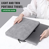 billige Vesker og ryggsekker til bærbar datamaskin-laptop sleeves litbest 10" 12" 14" veske til bærbar PC, kompatibel med macbook, hp, dell, lenovo, asus, acer, chromebook notebook, vanntett støtsikker pu skinn solid farge, for kontor&amp;amp; skoler