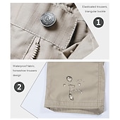 abordables Pantalons de Course &amp; Collants-Homme Ripstop Coupe Vent Militaire Noir Vert