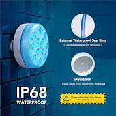 halpa Vedenalaiset valot-upotettavat valot ulkokäyttöön 4kpl 2kpl 1kpl uutiset 16 väriä upotettava 13 led-valoa imukupilla ulkolampi suihkulähde maljakko puutarha uima-allas vedenalainen yövalaisin
