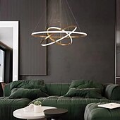 preiswerte Ring- und Runddesign-LED Pendelleuchte 80 cm Ring Kreis Laterne Desgin Kupfer Messing LED 110-120V 220-240V