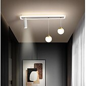 cheap Chandeliers-LED Ceiling Light With Spot Light Porch Light Modern White 80cm 100 cm Single Design Chandelier Metal Artistic Style Modern Style Stylish Painted Finishes 220-240V 110-120V