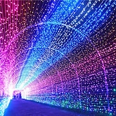 abordables Guirlandes lumineuses à brancher-Guirlandes lumineuses à led 100m 800leds guirlandes lumineuses à led étanches extérieures guirlandes lumineuses de noël éclairage de vacances fête de mariage arbre de noël décoration de jardin