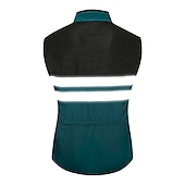 cheap Men&#039;s Jackets &amp; Gilets-WOSAWE Men&#039;s Cycling Jersey Cycling Vest Sleeveless Mountain Bike MTB Road Bike Cycling Green Black Dark Blue Bike Vest / Gilet Jersey Windproof Breathable Lightweight Reflective Strips Back Pocket