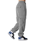 cheap Running Pants &amp; Tights-Women&#039;s Joggers Cargo Pants Drawstring Baggy Bottoms Athletic Athleisure Winter Breathable Soft Sweat wicking Gym Workout Running Jogging Sportswear Activewear Solid Colored Black White Army Green