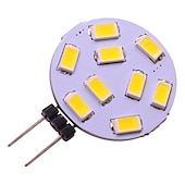 voordelige Ledlampen met twee pinnen-led rond bereik lamp 5 stuks g4 15 leds 5730 smd 12v - 24v dc ac wit warm koud wit