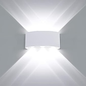 cheap Outdoor Wall Lights-3-Light 17cm LED Wall Lights Geometric Design Waterproof Outdoor Wall Lights Modern Minimalist Style Aluminum Living Room Bedroom Corridor Wall Light IP65 85-265V