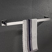 economico Portasciugamani-set di accessori hardware per il bagno, porta accappatoio autoadesivo a parete, portasciugamani in acciaio inossidabile cromato, porta asciugamani, porta carta igienica