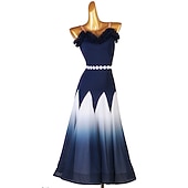 voordelige Standaard Balzaal-Ballroomdansen Kleding Gesplitst Dames Prestatie Mouwloos Spandex