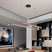 economico Luci Isola cucina-lampada a sospensione lineare a led cucina isola luce ufficio luce 1 testa 2 teste lampadario alluminio stile moderno eleganti finiture verniciate 220-240 v 110-120 v