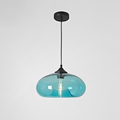 economico Luci Isola cucina-lampada a sospensione a led 28 cm lampada a sospensione design singolo in vetro elettrolitico moderno stile nordico 110-240 v