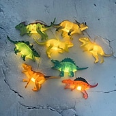 お買い得  ソーラーストリングライト-led ストリングライト 5 メートル 20 led ソーラーパワーストリングライトジュラ紀恐竜動物のライト暖かい白 rgb ホワイトクリスマス新年のクリエイティブパーティー装飾 1 セット