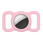 abordables Fundas Airtag-teléfono Funda Para Apple AirTag AirTag Estuche de silicona Portátil Con Llavero Anti-perdida Color sólido Silicona