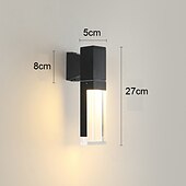 abordables Appliques murales d&#039;intérieur-Lightinthebox mur LED lumières étanche LED style nordique mur LED lumières extérieur en aluminium applique murale ip65 moderne simple 110-240 v 7 w