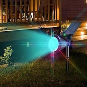 billiga Markbelysning-utomhus solvägglampor ip65 vattentät gräsmarklampa rgb byte 4 ledade pärlor landskapspotljus trädgård gräsmatta trädgård dekoration utomhusljus