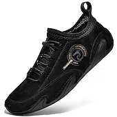 billiga Snygga snörskor-stilfulla avslappnade brittiska sneakers för män, ventilerande mesh med bläckfisksula, fashion forward