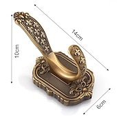 cheap Robe Hooks-Antique Brass Towel Hook Multifunction Bathroom Robe Hooks Wall Mounted 1pc