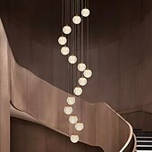 voordelige Unieke kroonluchters-kroonluchter led hanglamp globe ontwerp cluster ontwerp koper formele stijl moderne 10 15 20 heads 220-240v 110-120v