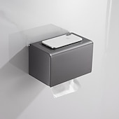 economico Set di accessori da bagno-set di accessori per il bagno, ferramenta per il bagno spazio alluminio parete grigio pistola portasciugamani / mensola angolare / porta accappatoio / porta carta igienica / portasciugamani / porta