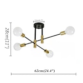 voordelige Spoetnik-ontwerp-4/6/8-lichts kroonluchters geometrische vormen hanglamp metaal nieuwigheid stijlvol geometrisch geschilderde afwerkingen artistiek modern noords woonkamer slaapkamer eetkamer 220-240v 110-120vlamp niet inbegrepen