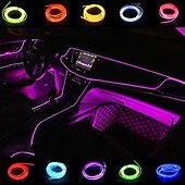 olcso Neon LED-es világítás-9,8 láb 3 m autó lámpa 12 V led hideg lámpák rugalmas el neon huzal automatikus lámpák az autón hideg fénycsíkok vonal belső dekorációs csíkok lámpák lámpák rugalmas neon