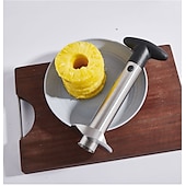 levne Pomůcky na ovoce a zeleninu-nerezová ocel ananas corer škrabka na kráječ snadno ovoce parer řezací nástroj domácí kuchyně západní restaurace příslušenství