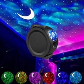 Недорогие Рождественские подарочные огни-Круглая рождественская декоративная лампа свет проектор неба амбиентный свет светодиодная ночная лампа для детей меняющая цвета атмосферная лампа сенсорный смарт-выключатель Рождество Новый год