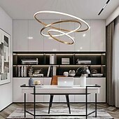preiswerte Ring- und Runddesign-LED Pendelleuchte 80 cm Ring Kreis Laterne Desgin Kupfer Messing LED 110-120V 220-240V
