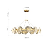 halpa Kattokruunut-johti riipus valo ympyrä rengas muotoilu moderni ylellinen kulta 70cm 85cm geometriset muodot kattokruunu kupari moderni tyyli sputnik messinki johti moderni 220-240v 110-120v