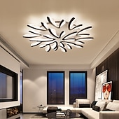 economico Lampade da soffitto con dimmer-plafoniera a led dimmerabile moderna dente di leone stile nordico lampada da soffitto in acrilico design minimalista a strati soggiorno luci della sala da pranzo ac220v solo dimmerabile con