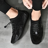 billiga Snygga snörskor-stilfulla avslappnade brittiska sneakers för män, ventilerande mesh med bläckfisksula, fashion forward