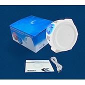 Недорогие Рождественские подарочные огни-Круглая рождественская декоративная лампа свет проектор неба амбиентный свет светодиодная ночная лампа для детей меняющая цвета атмосферная лампа сенсорный смарт-выключатель Рождество Новый год