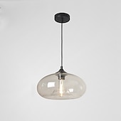 economico Luci Isola cucina-lampada a sospensione a led 28 cm lampada a sospensione design singolo in vetro elettrolitico moderno stile nordico 110-240 v