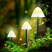 cheap Landscape Lights-LED Solar String Light Outdoor Garden Decoration Mushroom Lights IP65 Waterproof Garland Patio Decor Outdoor Solar Lights Fairy Light