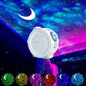 Недорогие Рождественские подарочные огни-Круглая рождественская декоративная лампа свет проектор неба амбиентный свет светодиодная ночная лампа для детей меняющая цвета атмосферная лампа сенсорный смарт-выключатель Рождество Новый год