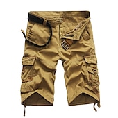 voordelige Klassiek-Voor heren Tactische korte broek Cargoshorts Camouflage shorts Zomer korte broeken Effen Kleur camouflage Ripstop Ademend Korte broeken Militair Zwart Leger Groen
