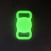 abordables Fundas Airtag-teléfono Funda Para Apple AirTag AirTag Estuche de silicona Portátil Con Llavero Anti-perdida Color sólido Silicona