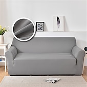 baratos Cobertura de Sofa-Capa de sofá elástica à prova de poeira e todo-poderosa, capa de sofá de tecido supermacio cor de vinho com uma capa de reforço grátis (cadeira/sofá de dois lugares/3 lugares/4 lugares)