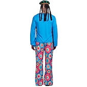 cheap Outfits-1960s Hippie 1970s Pants Cosplay Costume Outfits Disco Women&#039;s Carnival Masquerade Party / Evening Pride Parade Pride Month Adults&#039; Vest Top Pants All Seasons